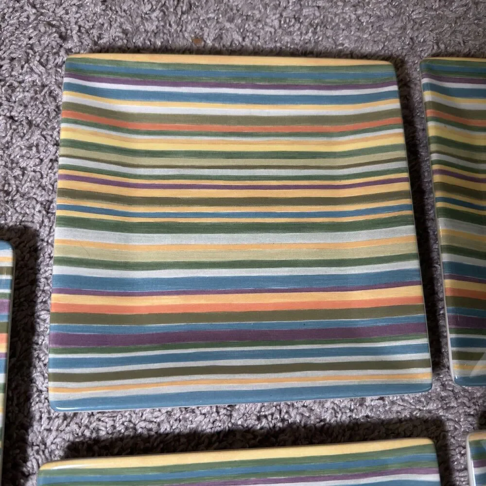Tabletops Gallery Aurora Square Salad Plates 8.25